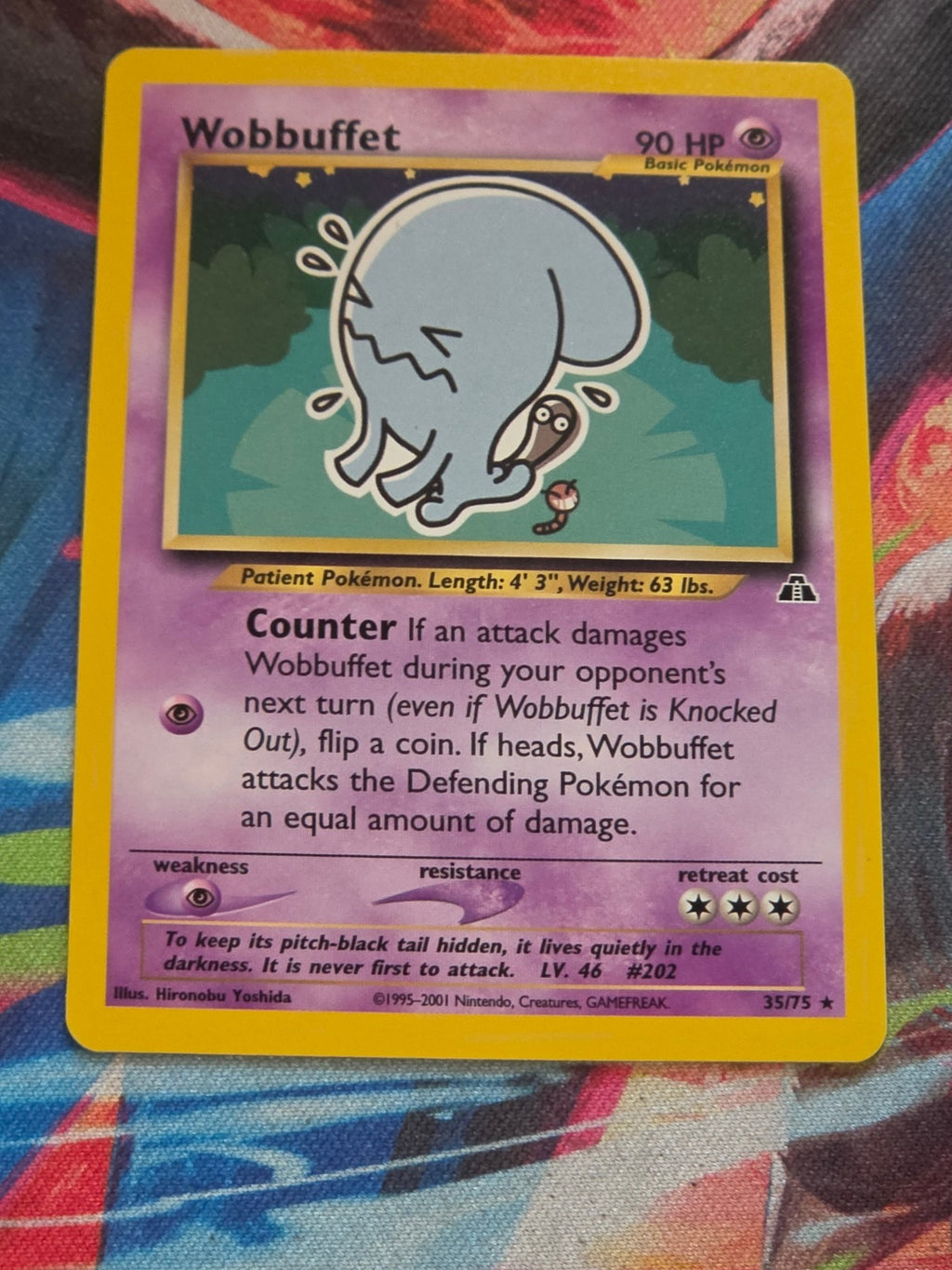 Wobbuffet (35) Unlimited Rare Neo Discovery 35/75 NM Pokemon