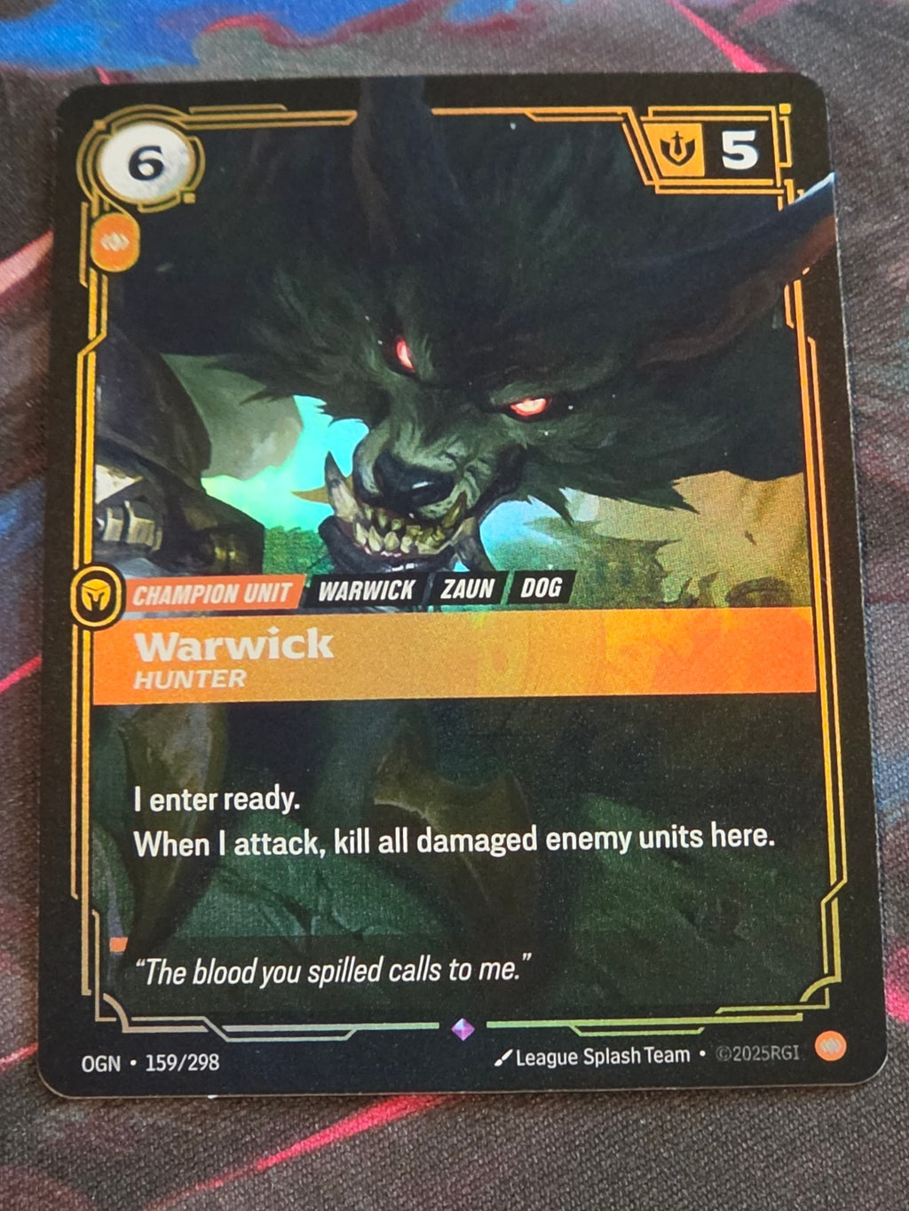 Warwick, Hunter - 159/298 - Origins - Rare - NM