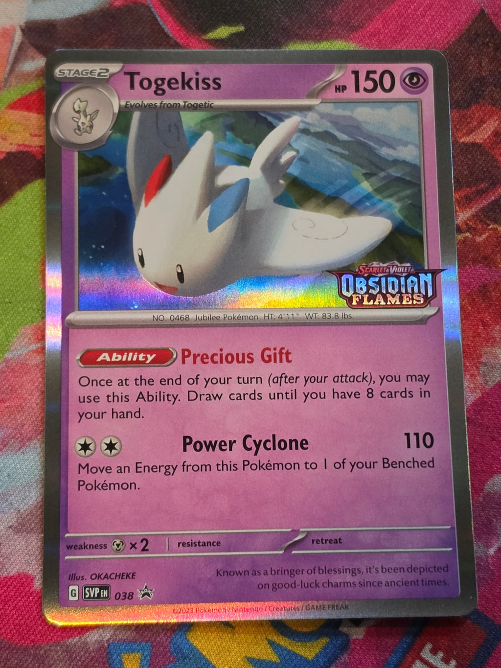 Togekiss (Prerelease) Promo SV: Scarlet & Violet Promo Cards 038 NM Pokemon
