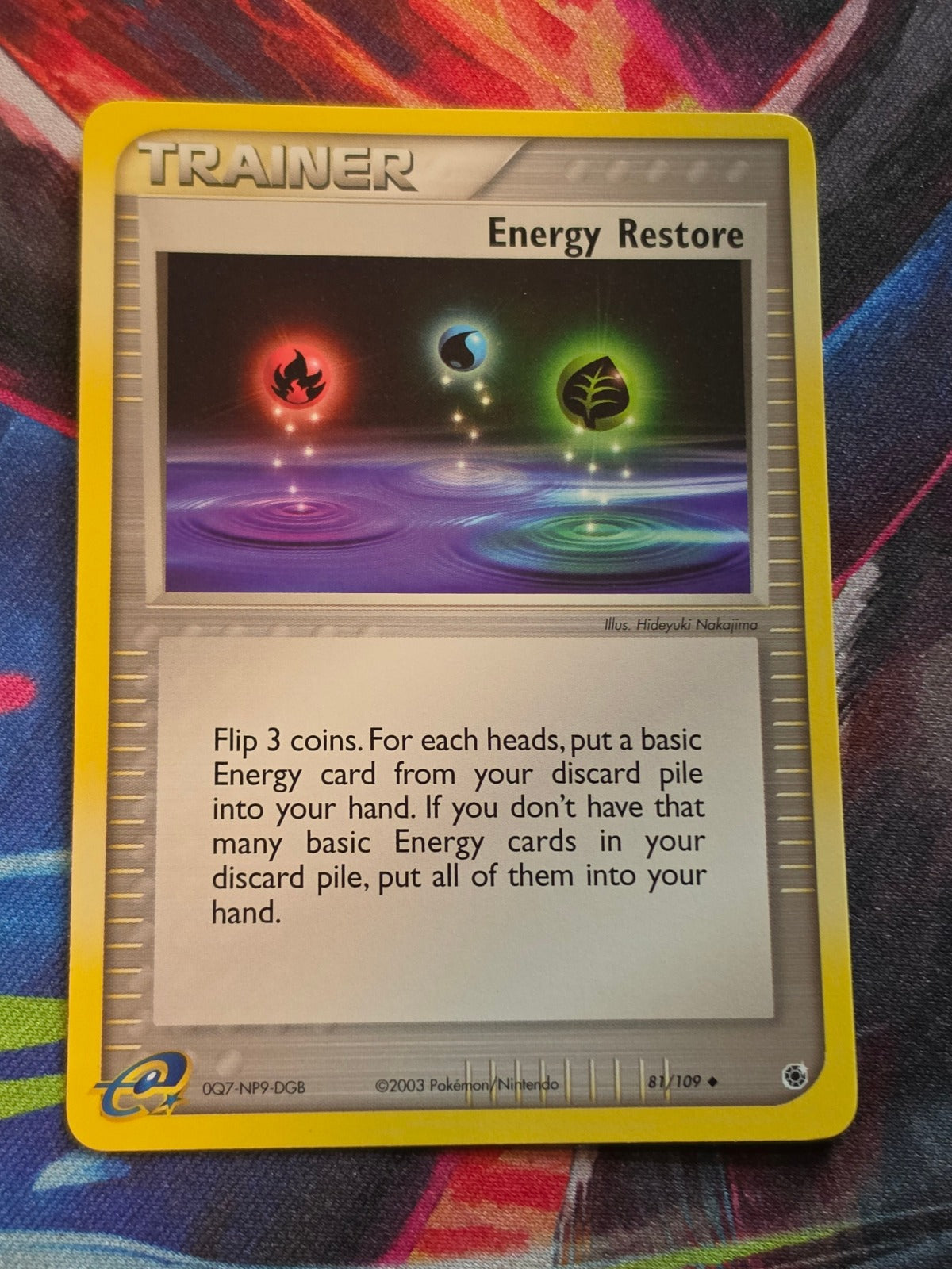 Energy Restore - 81/109 - EX Ruby and Sapphire - Uncommon - NM - Pokemon
