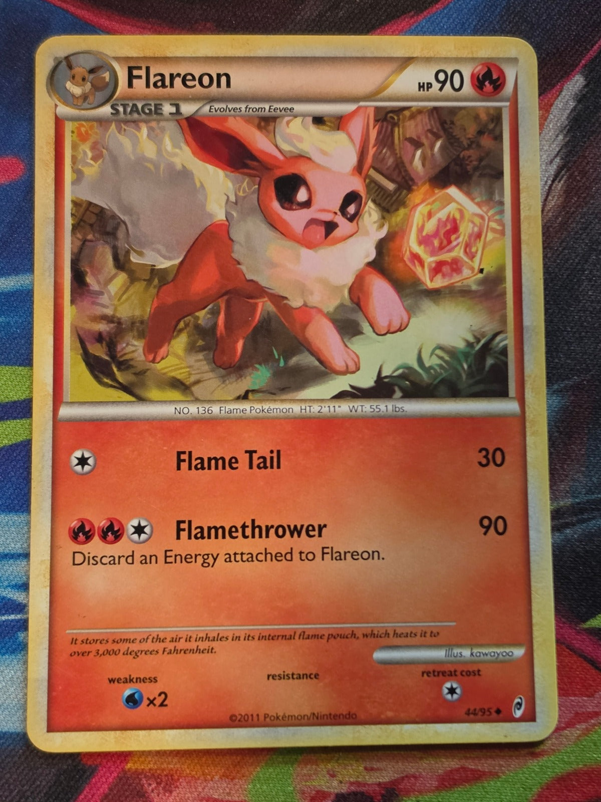 Flareon Uncommon Call of Legends 44/95 MP Pokemon