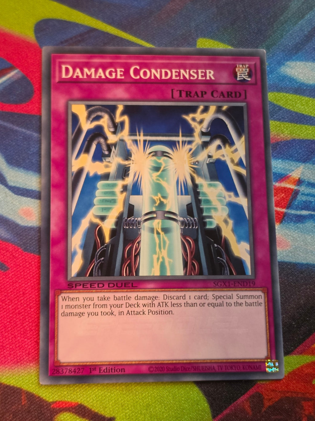 Damage Condenser Common Speed Duel GX: Duel Academy Box SGX1-END19 1st Edition LP Yu-Gi-Oh!
