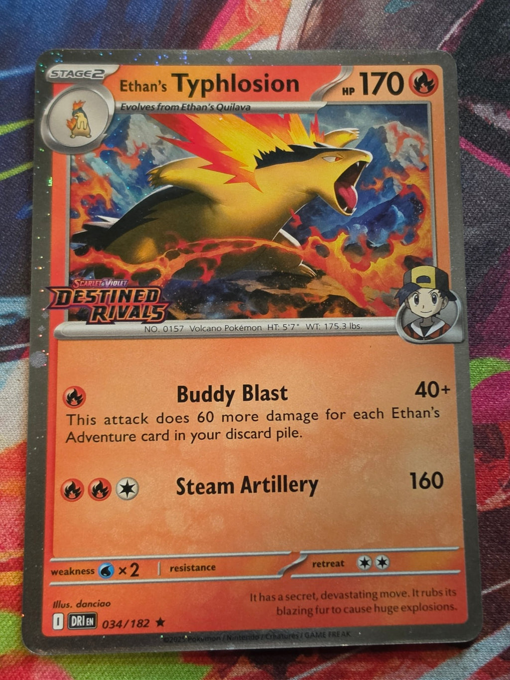 Ethan's Typhlosion (Prerelease) Rare Miscellaneous Cards & Products 034/182 NM Pokemon