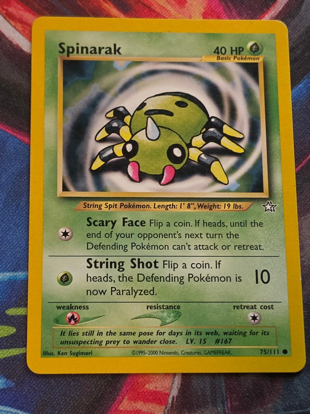 Spinarak - 075/111 - Neo Genesis - Common - Unlimited - NM-/LP+ Pokemon