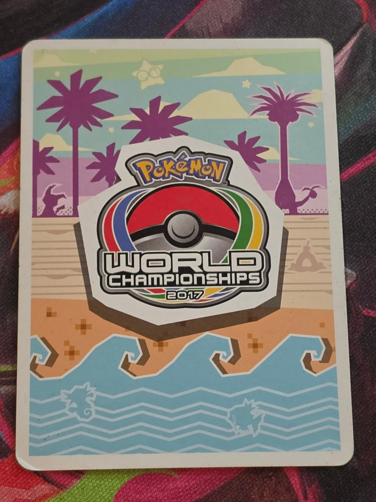 Tapu Lele GX - 2017 (Kabu Fukase) Ultra Rare World Championships 2017 60/145 LP Pokemon (Back)