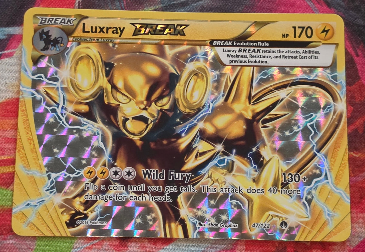Luxray BREAK Rare BREAK XY - BREAKpoint 47/122 LP+ Pokemon