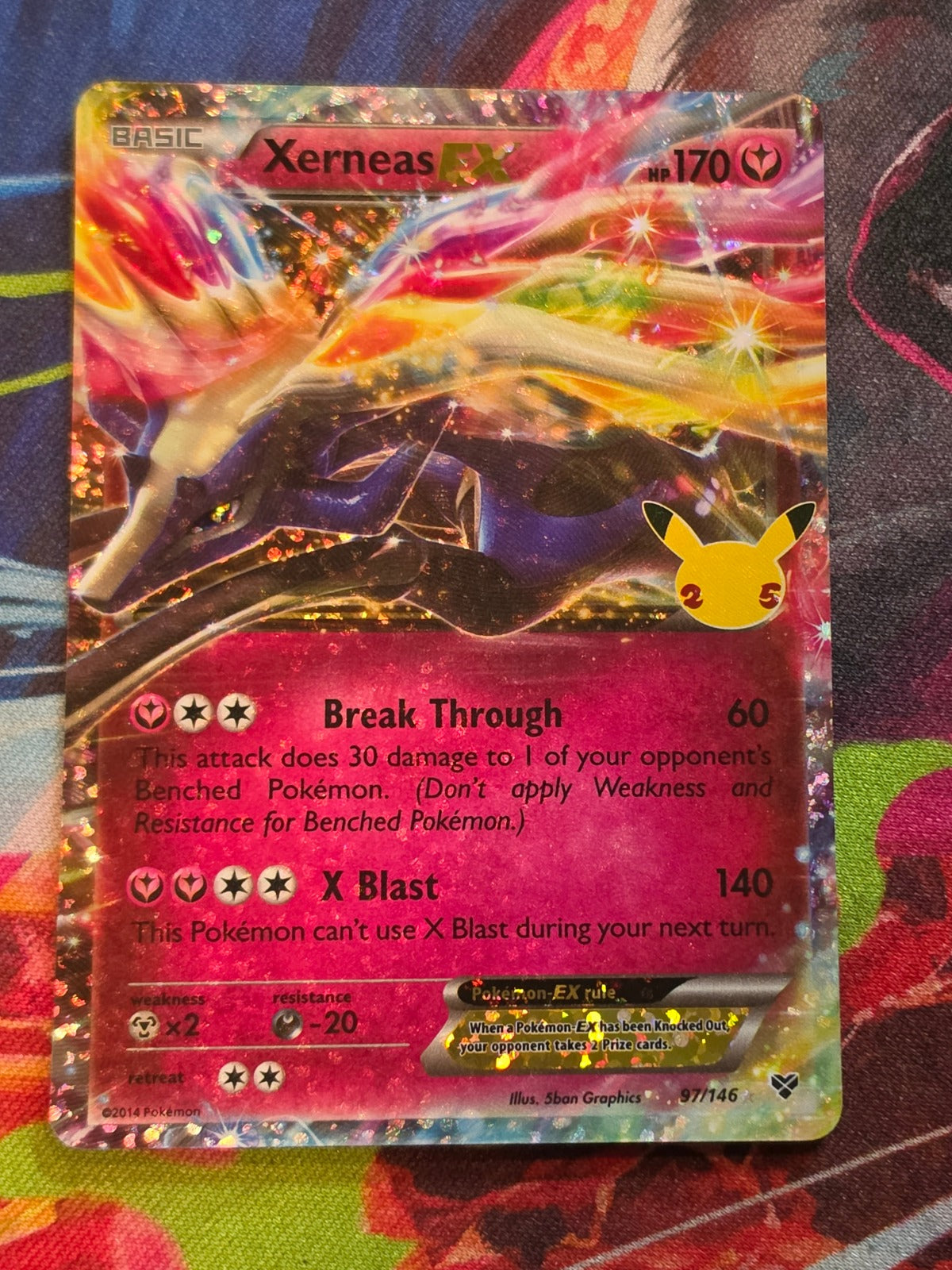 Xerneas EX Classic Collection Celebrations: Classic Collection 97/146 NM Pokemon