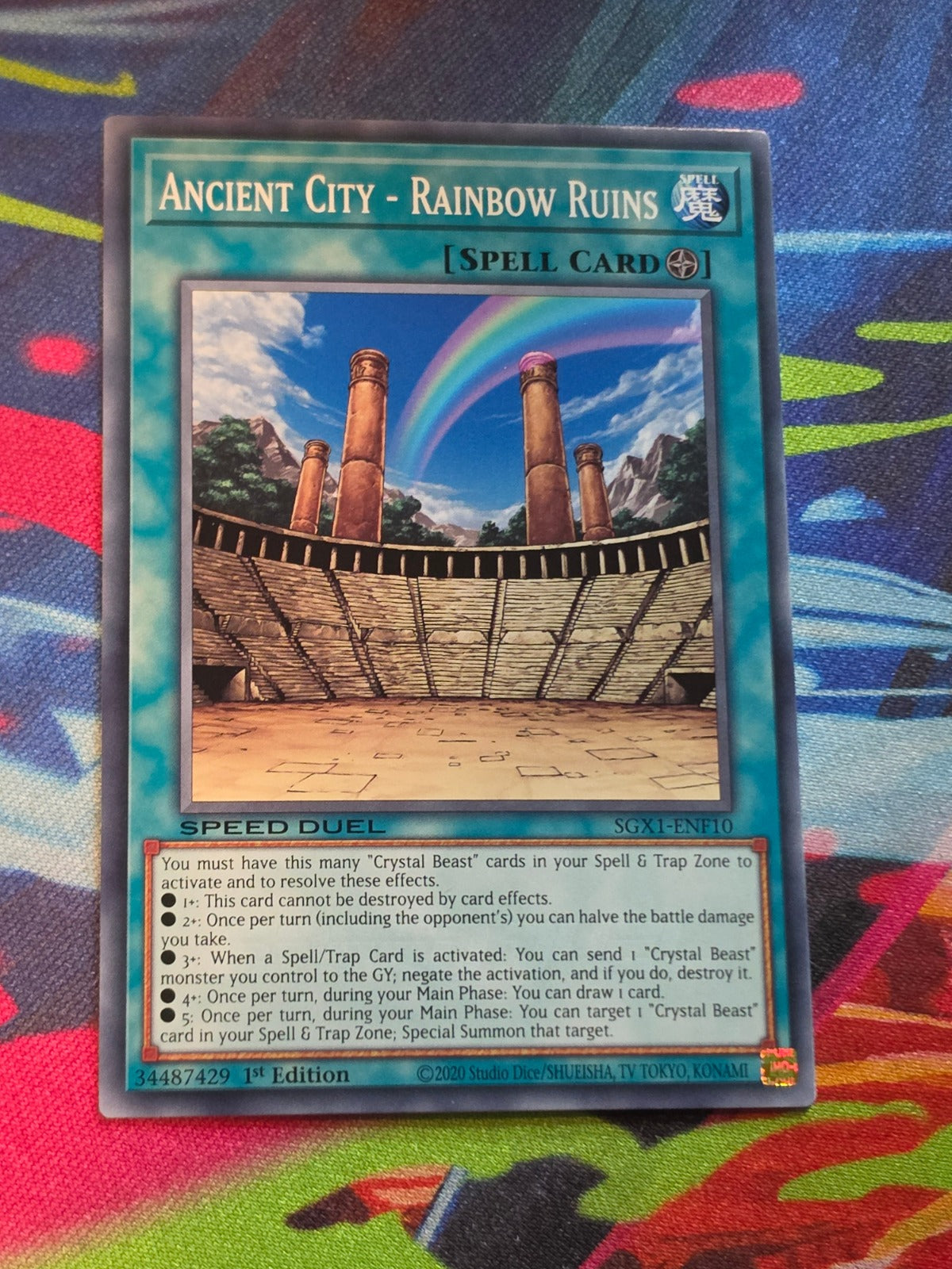 Ancient City - Rainbow Ruins Common Speed Duel GX: Duel Academy Box SGX1-ENF10 1st Edition 1st Edition LP Yu-Gi-Oh!