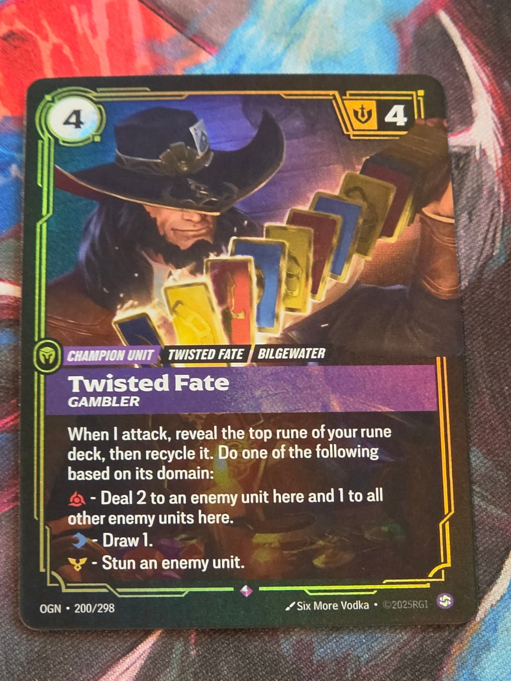 Twisted Fate, Gambler - 200/298 - Origins - Rare - NM