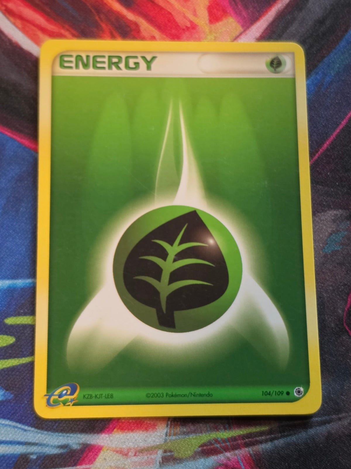Grass Energy - 104/109 - EX Ruby and Sapphire - Common - LP - Pokemon