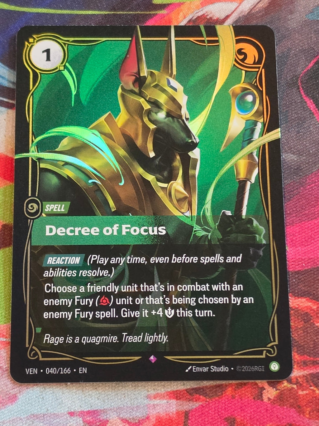 Decree of Focus - 040/166 - Vendetta - Rare - NM