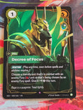 Decree of Focus - 040/166 - Vendetta - Rare - NM