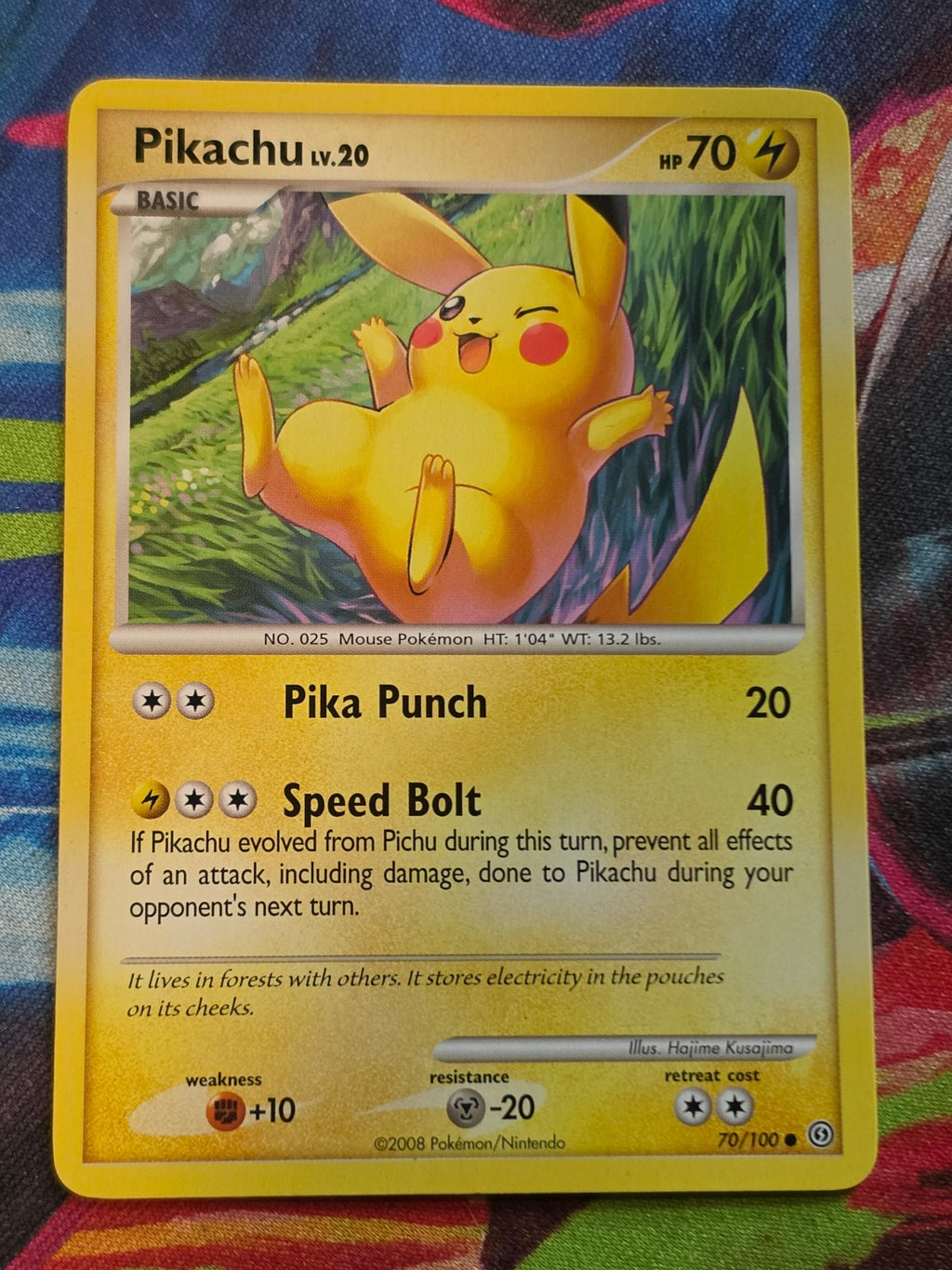 Pikachu Common Stormfront 70/100 LP Pokemon