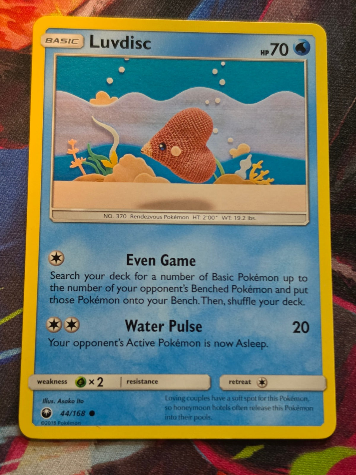 Luvdisc - 44/168 - SM - Celestial Storm - Common - NM Pokemon