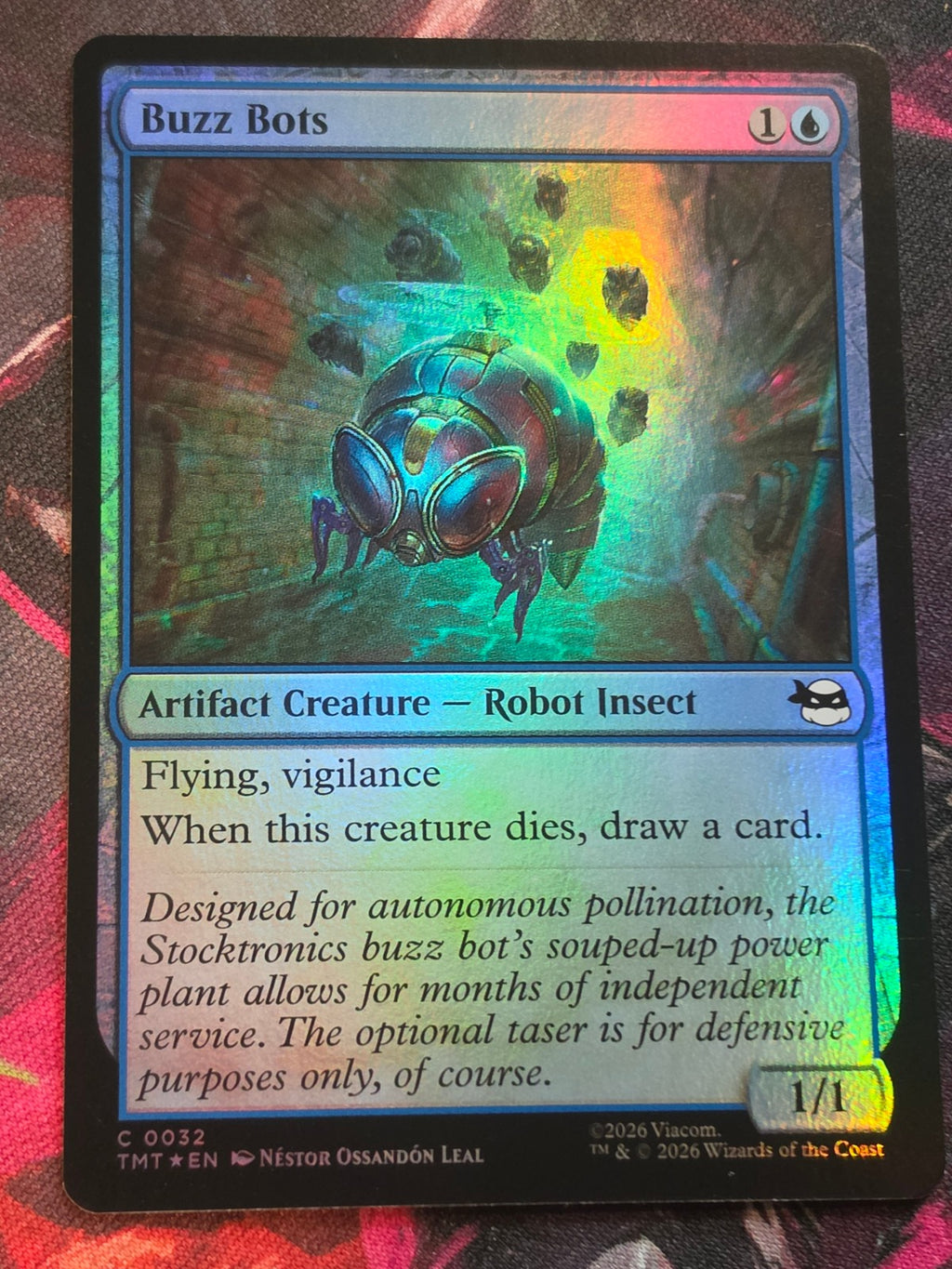 Buzz Bots - 32 - Teenage Mutant Ninja Turtles - C - Foil - NM MTG