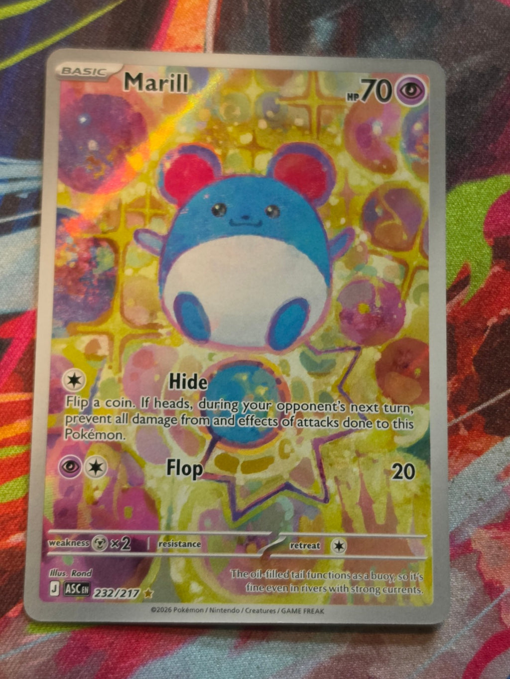 Marill Illustration Rare ME: Ascended Heroes 232/217 NM Pokemon