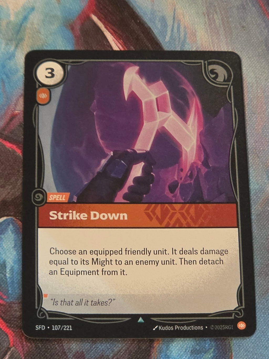 Strike Down - 107/221 - Spiritforged - Uncommon - NM