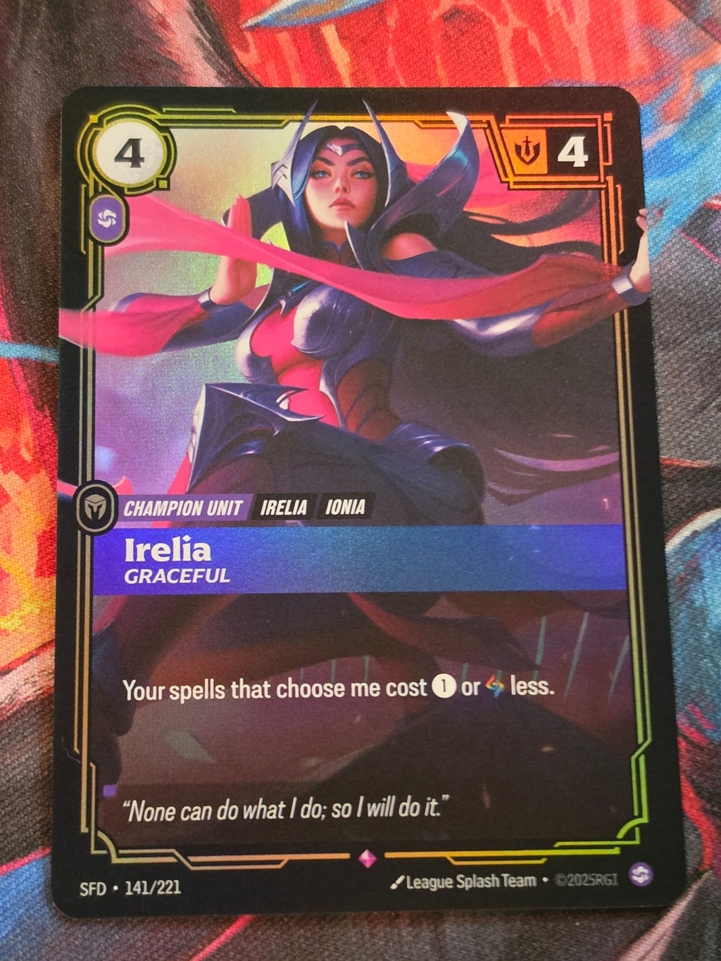 Irelia, Graceful - 141/221 - Spiritforged - Rare - NM