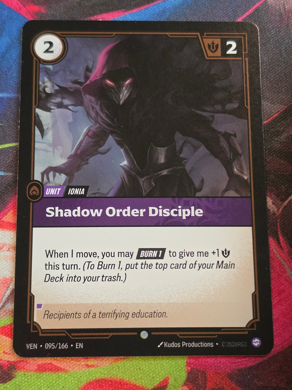Shadow Order Disciple - 095/166 - Vendetta - Common - NM