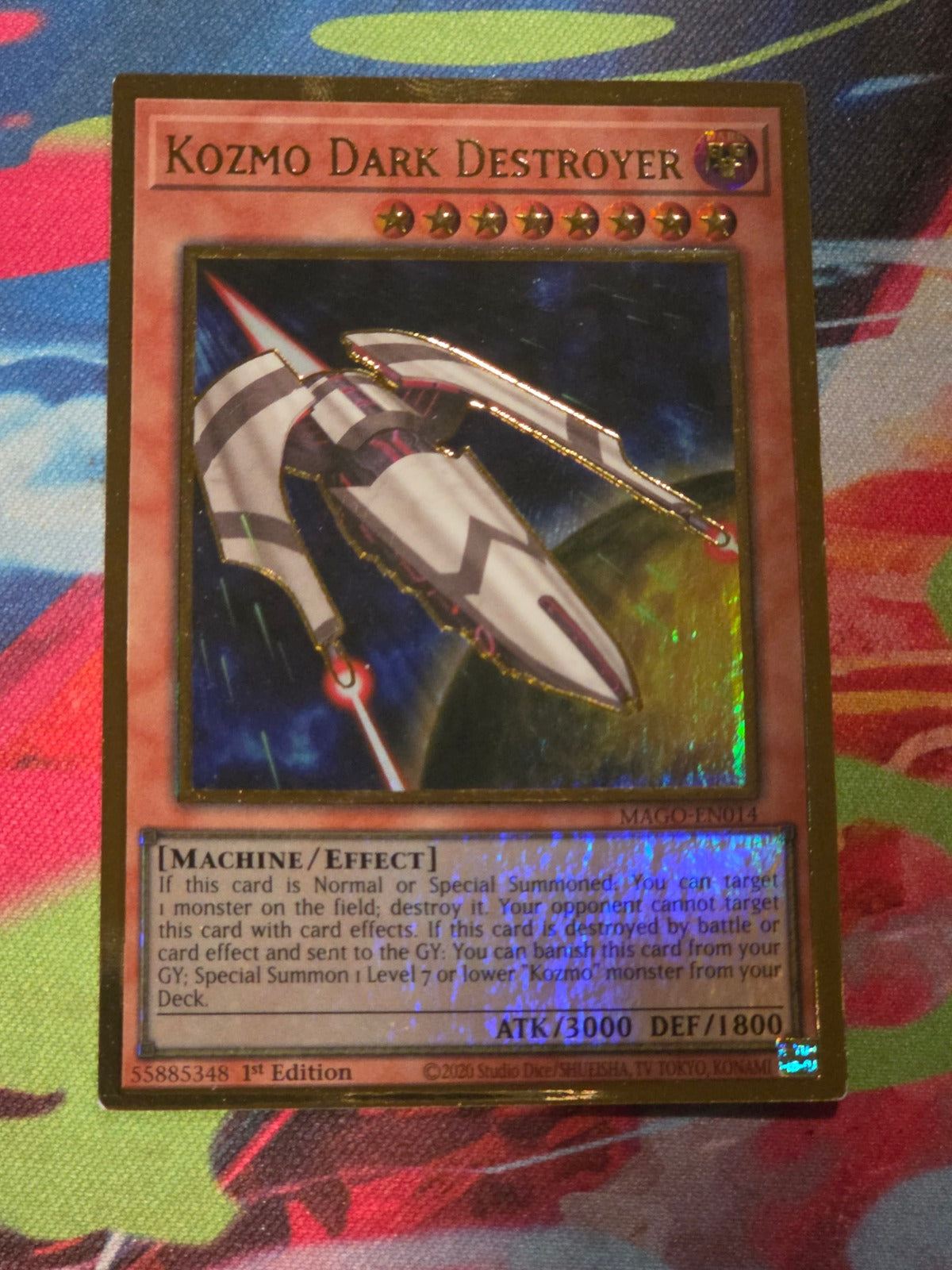 Kozmo Dark Destroyer Premium Gold Rare Maximum Gold MAGO-EN014 1st Edition LP Yu-Gi-Oh!