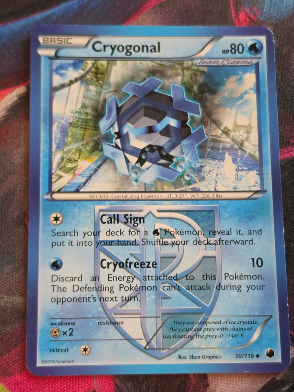 Cryogonal (Team Plasma) - 30/116 - Plasma Freeze - Uncommon - MP - Pokemon