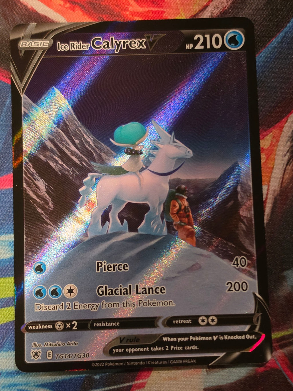 Ice Rider Calyrex V Ultra Rare SWSH10: Astral Radiance Trainer Gallery TG14/TG30 NM- Pokemon