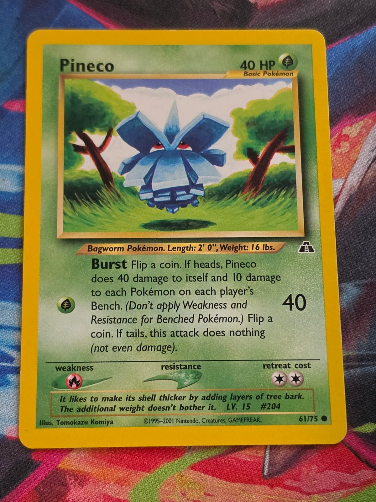 Pineco - 61/75 - Neo Discovery - Common - Unlimited - NM-/LP+ Pokemon