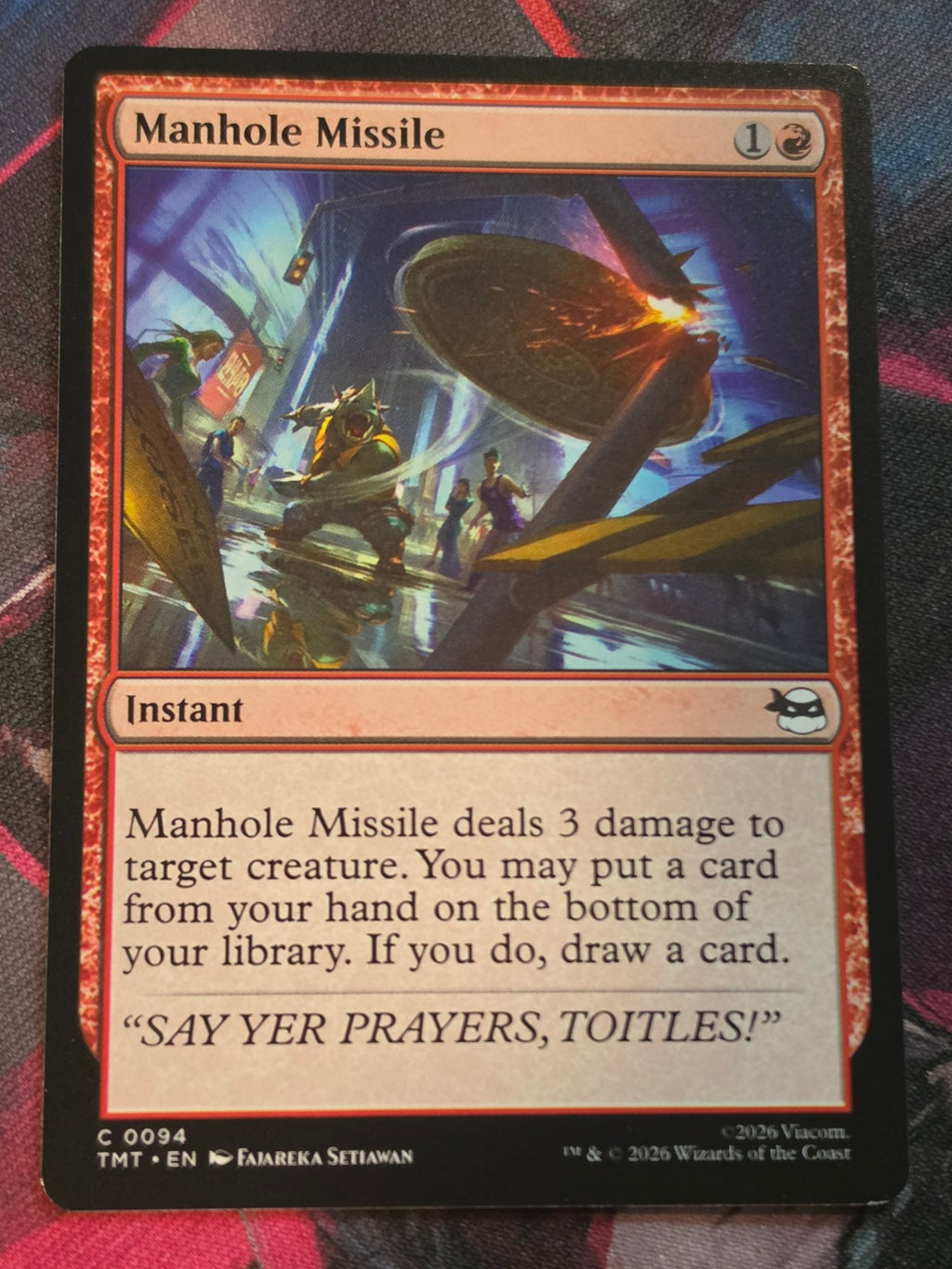 Manhole Missile - 94 - Teenage Mutant Ninja Turtles - C - NM MTG
