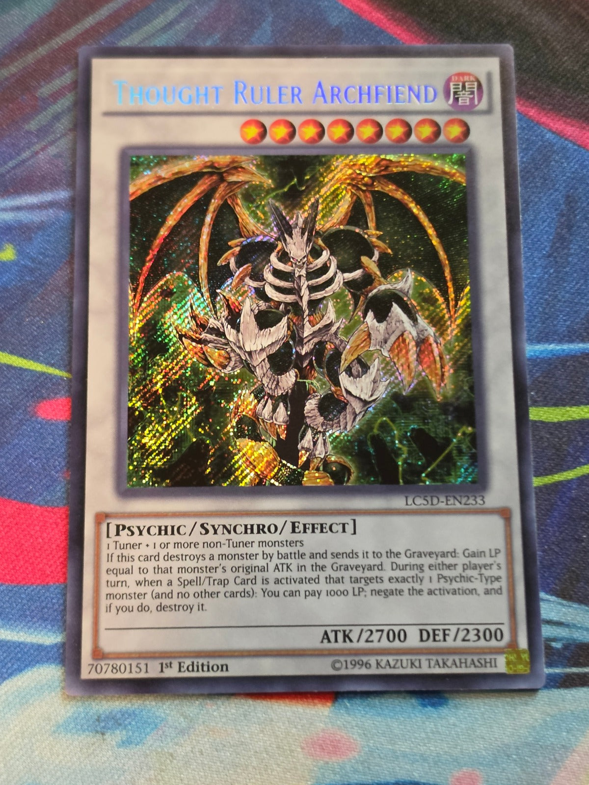 Thought Ruler Archfiend Secret Rare Legendary Collection 5D's LC5D-EN233 LP