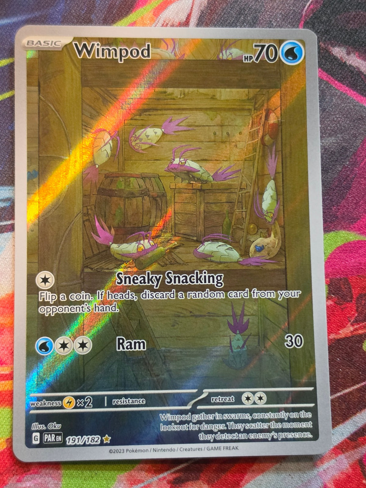Wimpod Illustration Rare SV04: Paradox Rift 191/182 NM Pokemon