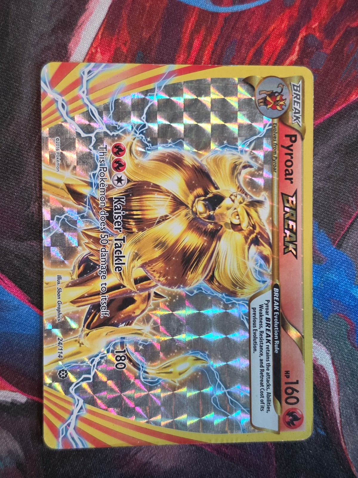Pyroar BREAK Rare Steam Siege 24/114 MP Pokemon