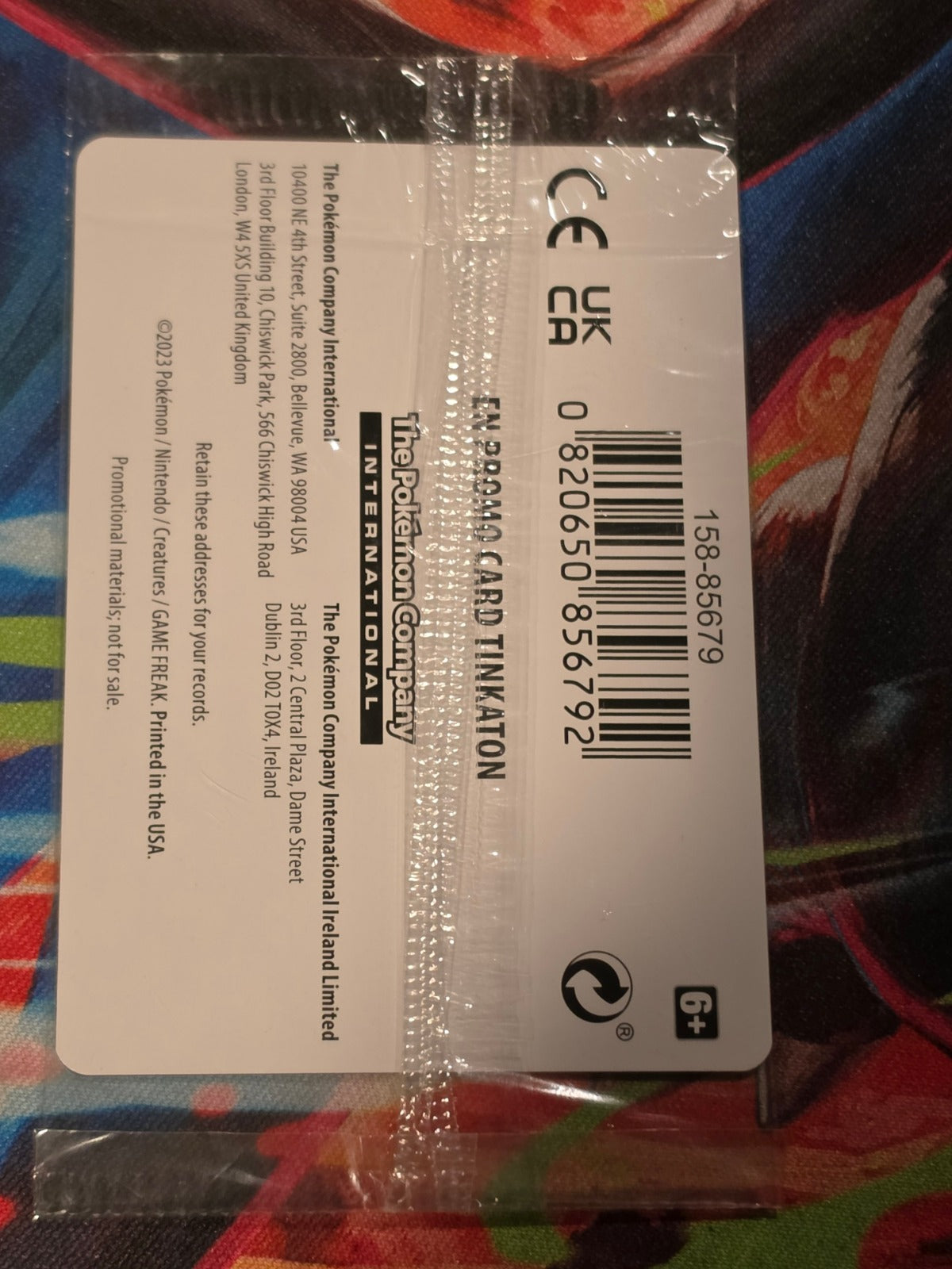 Tinkaton (GameStop Exclusive) Promo Miscellaneous Cards & Products 105/193 NM SEALED Pokemon (Back)