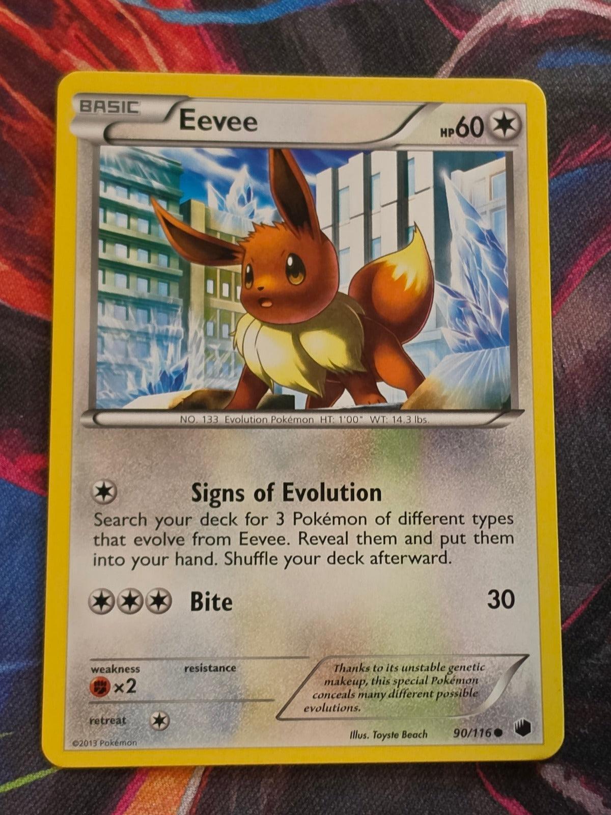 Eevee (90) - 90/116 - Plasma Freeze - Common - NM - Pokemon