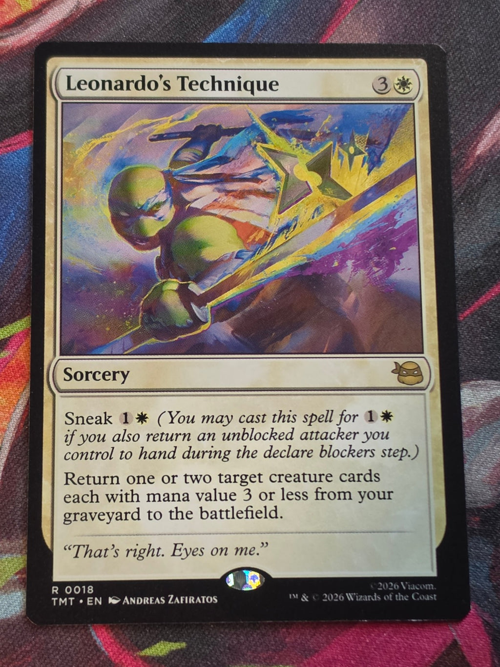 Leonardo's Technique - 18 - Teenage Mutant Ninja Turtles - R - NM MTG