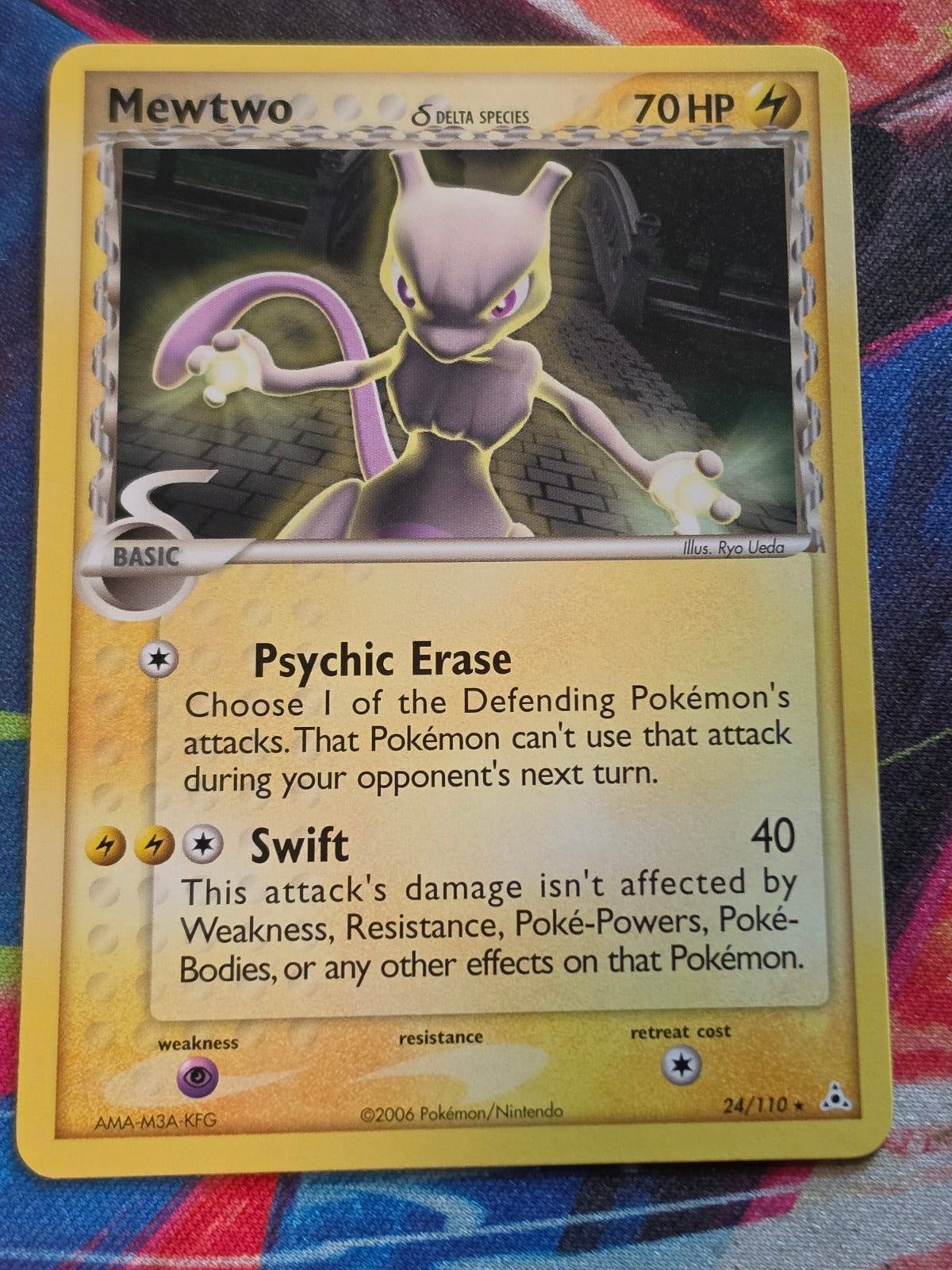 Mewtwo (Delta Species) Rare EX Holon Phantoms 24/110 NM-/LP+ Pokemon