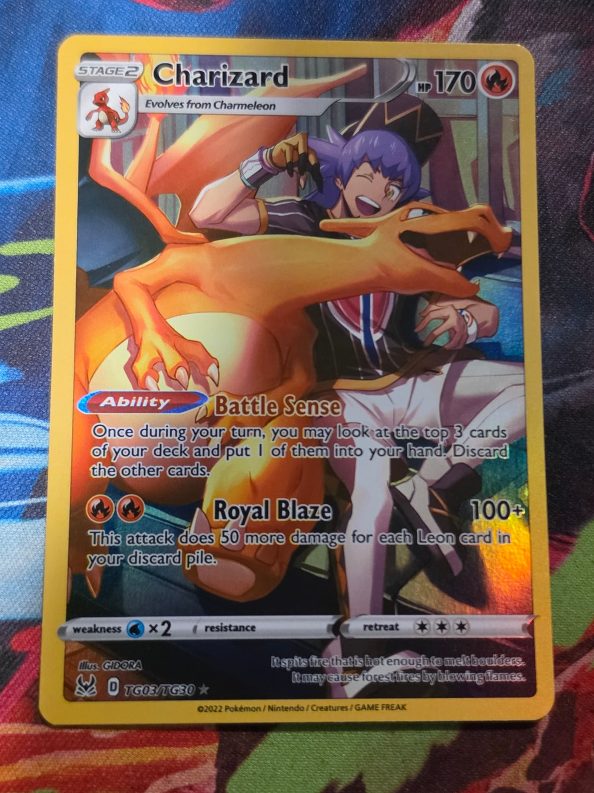 Charizard Ultra Rare Lost Origin Trainer Gallery TG03/TG30 NM Pokemon