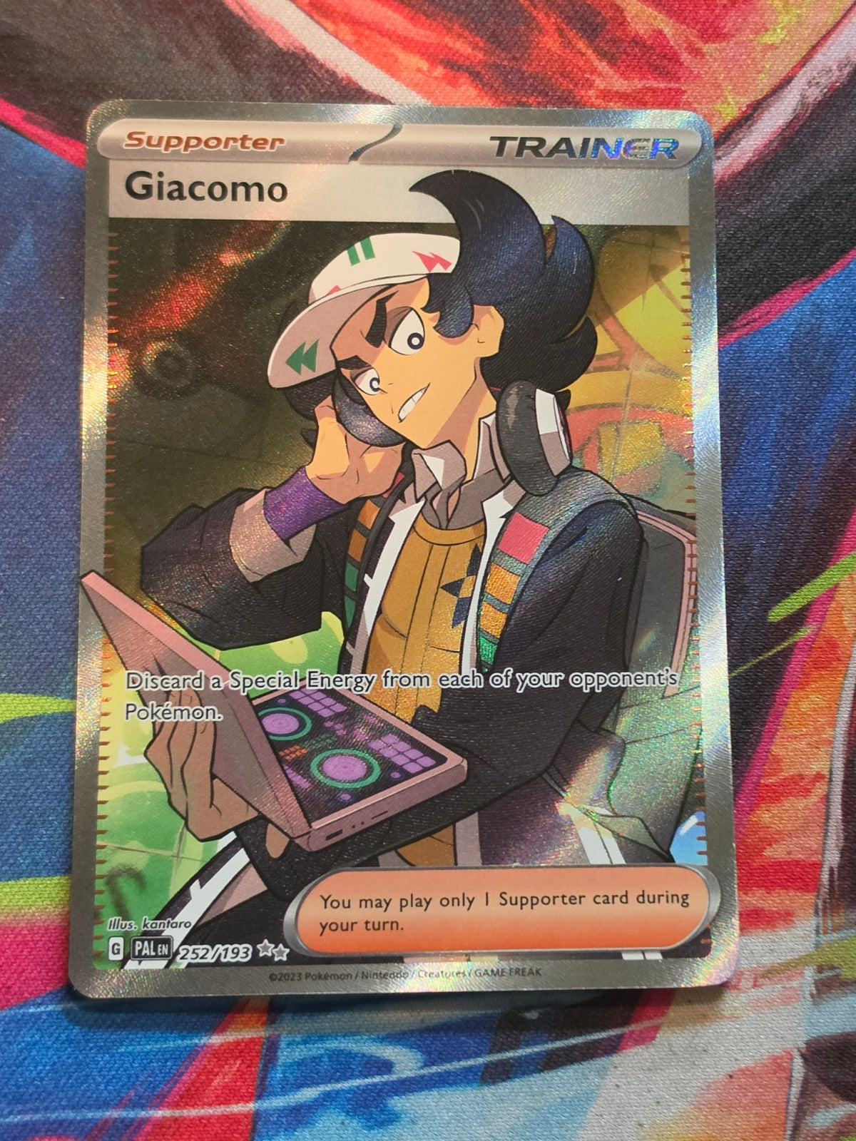 Giacomo Ultra Rare SV02: Paldea Evolved 252/193 NM Pokemon