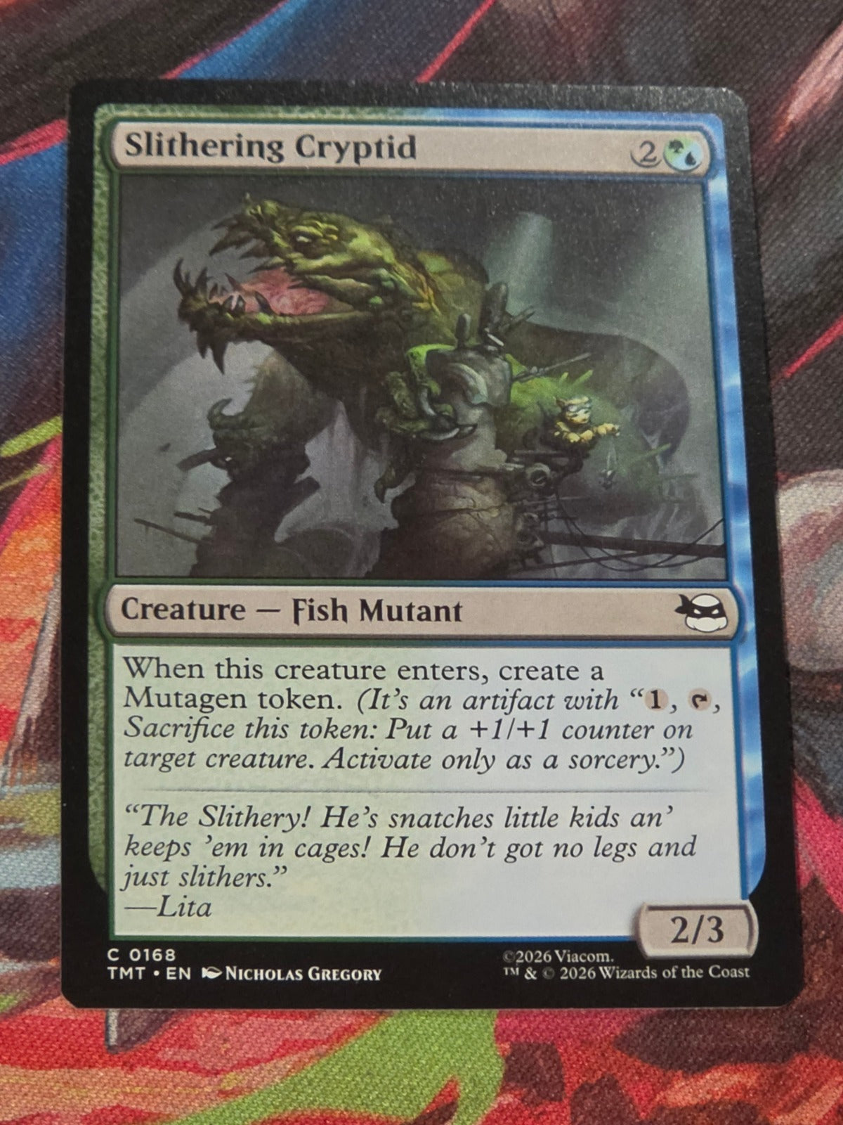 Slithering Cryptid - 168 - Teenage Mutant Ninja Turtles - C - NM MTG