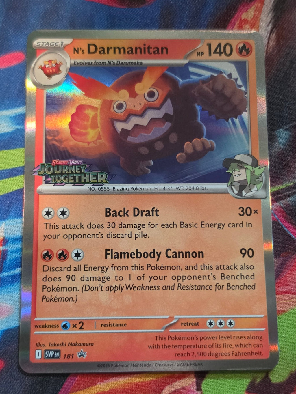 N's Darmanitan (Prerelease) Promo SV: Scarlet & Violet Promo Cards 181 NM Pokemon