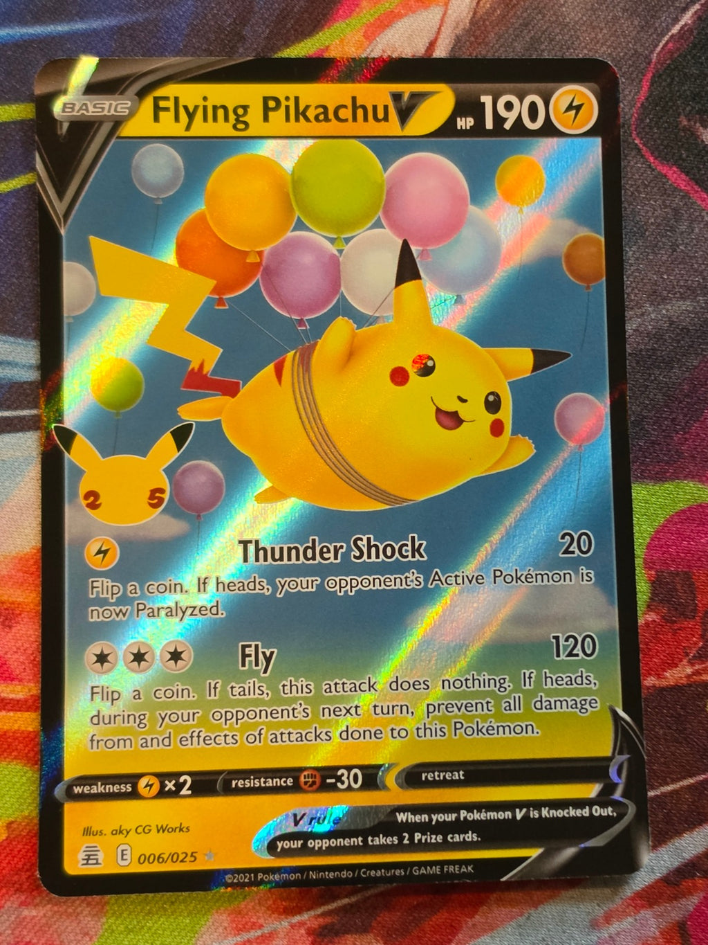 Flying Pikachu V Ultra Rare Celebrations 006/025 LP Pokemon