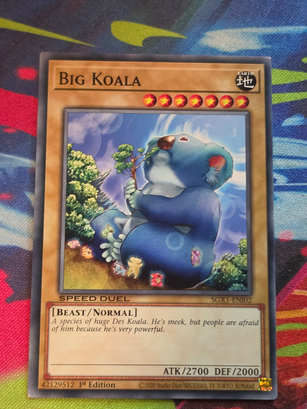 Big Koala Common Speed Duel GX: Duel Academy Box SGX1-ENI02 1st Edition LP Yu-Gi-Oh!
