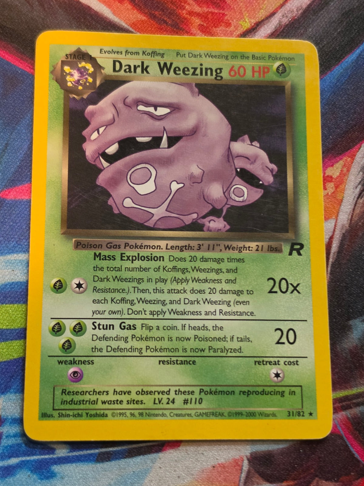Dark Weezing (31) - 31/82 - Team Rocket - Rare - LP-/MP+ Pokemon
