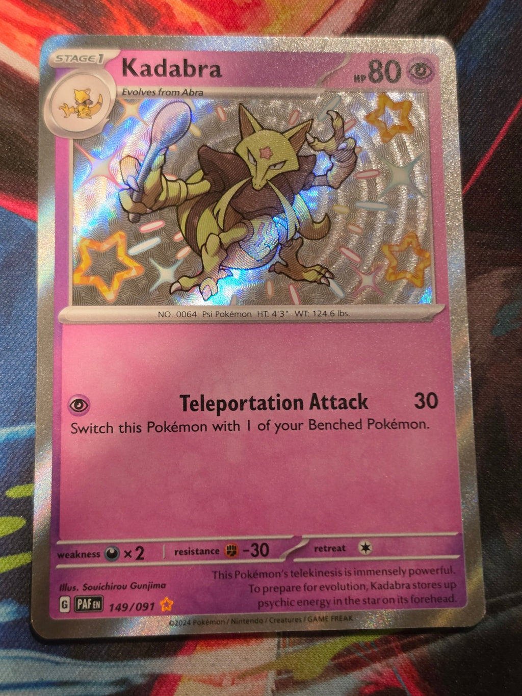 Kadabra Shiny Rare Paldean Fates 149/091 NM Pokemon