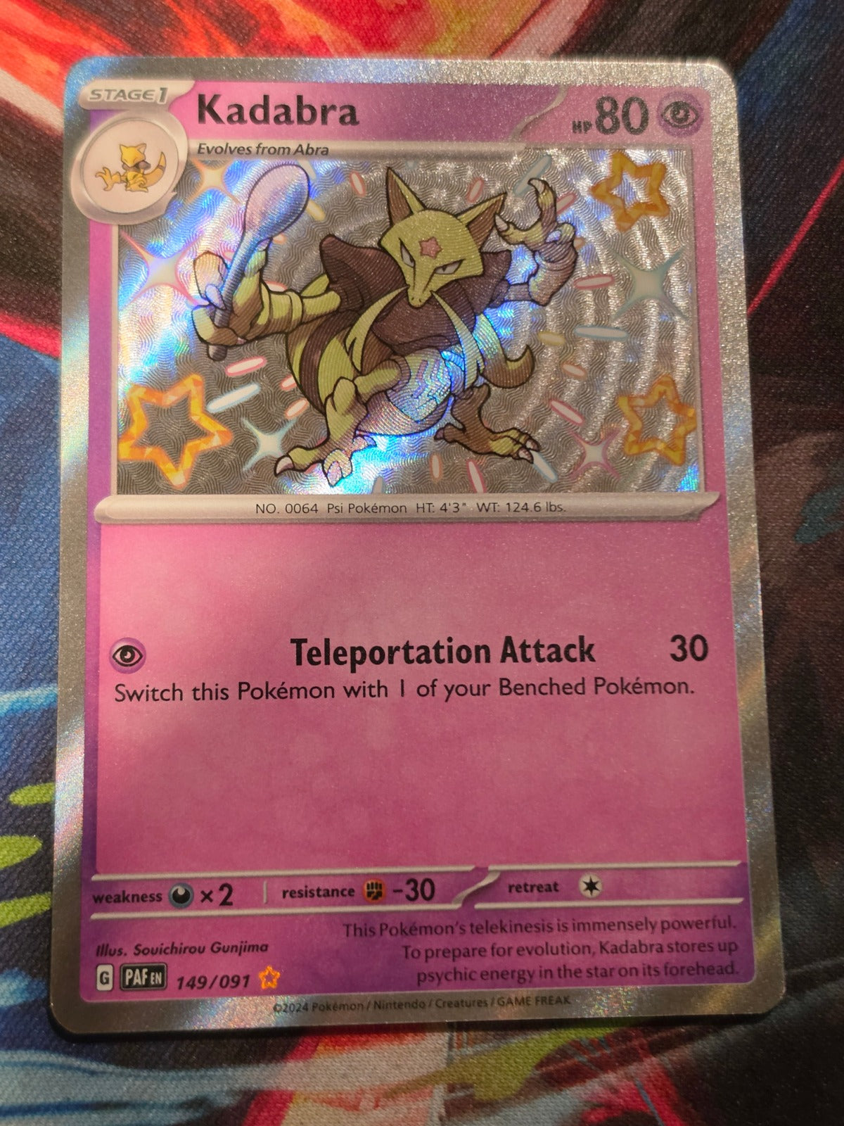 Kadabra Shiny Rare Paldean Fates 149/091 NM Pokemon