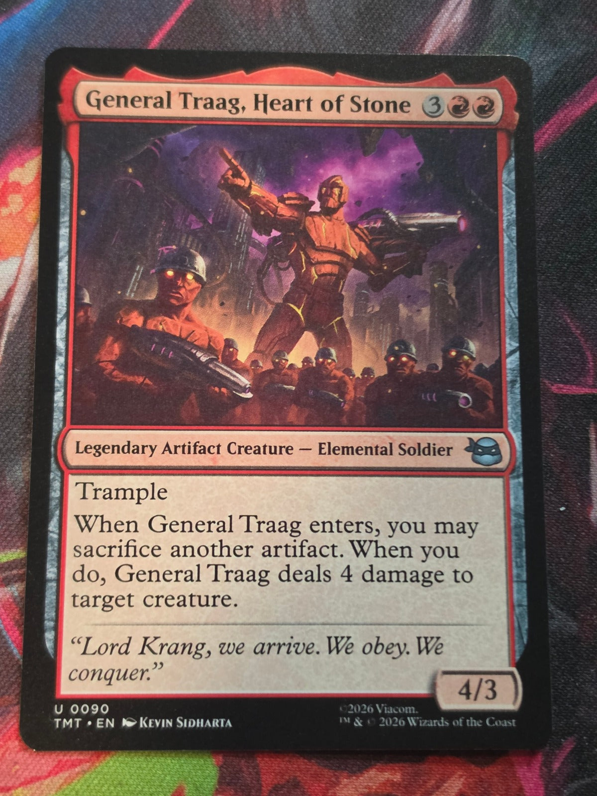 General Traag, Heart of Stone - 90 - Teenage Mutant Ninja Turtles - U - NM MTG