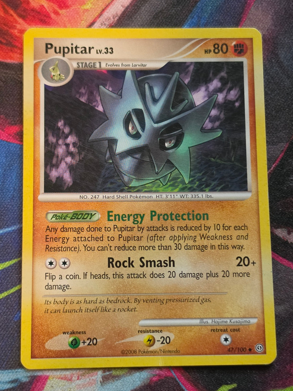 Pupitar - 47/100 - Stormfront - Uncommon - HP - Pokemon