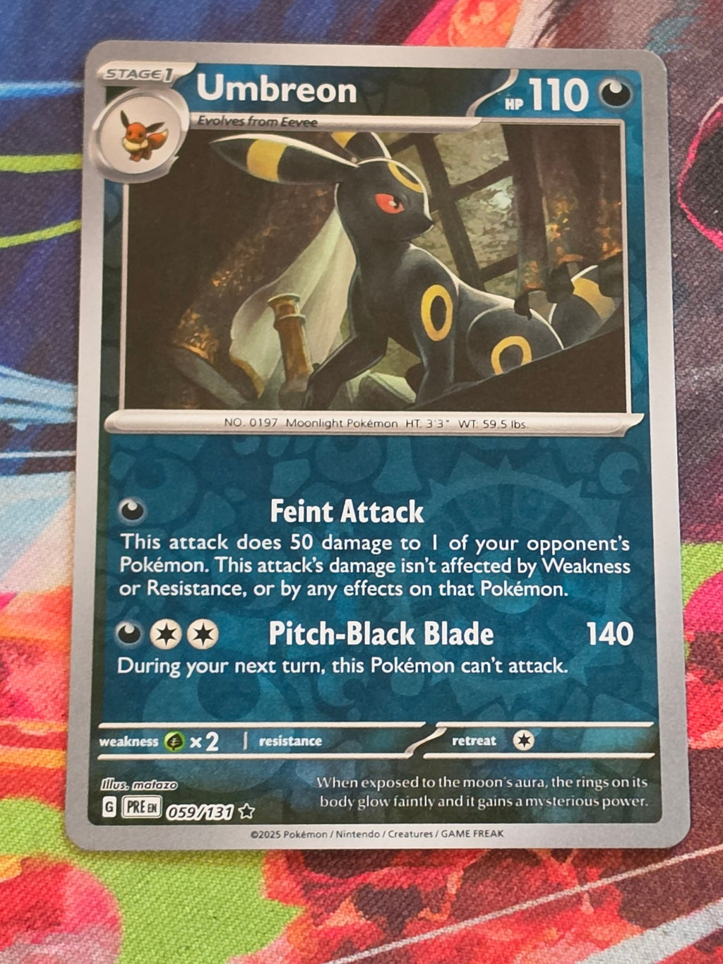 Umbreon Rare SV: Prismatic Evolutions 059/131 NM Pokemon