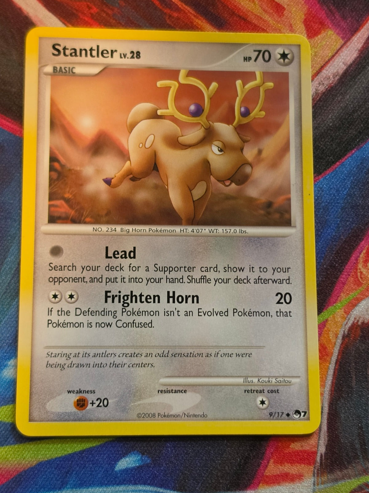 Stantler Uncommon POP Series 7 009/017 NM Pokemon