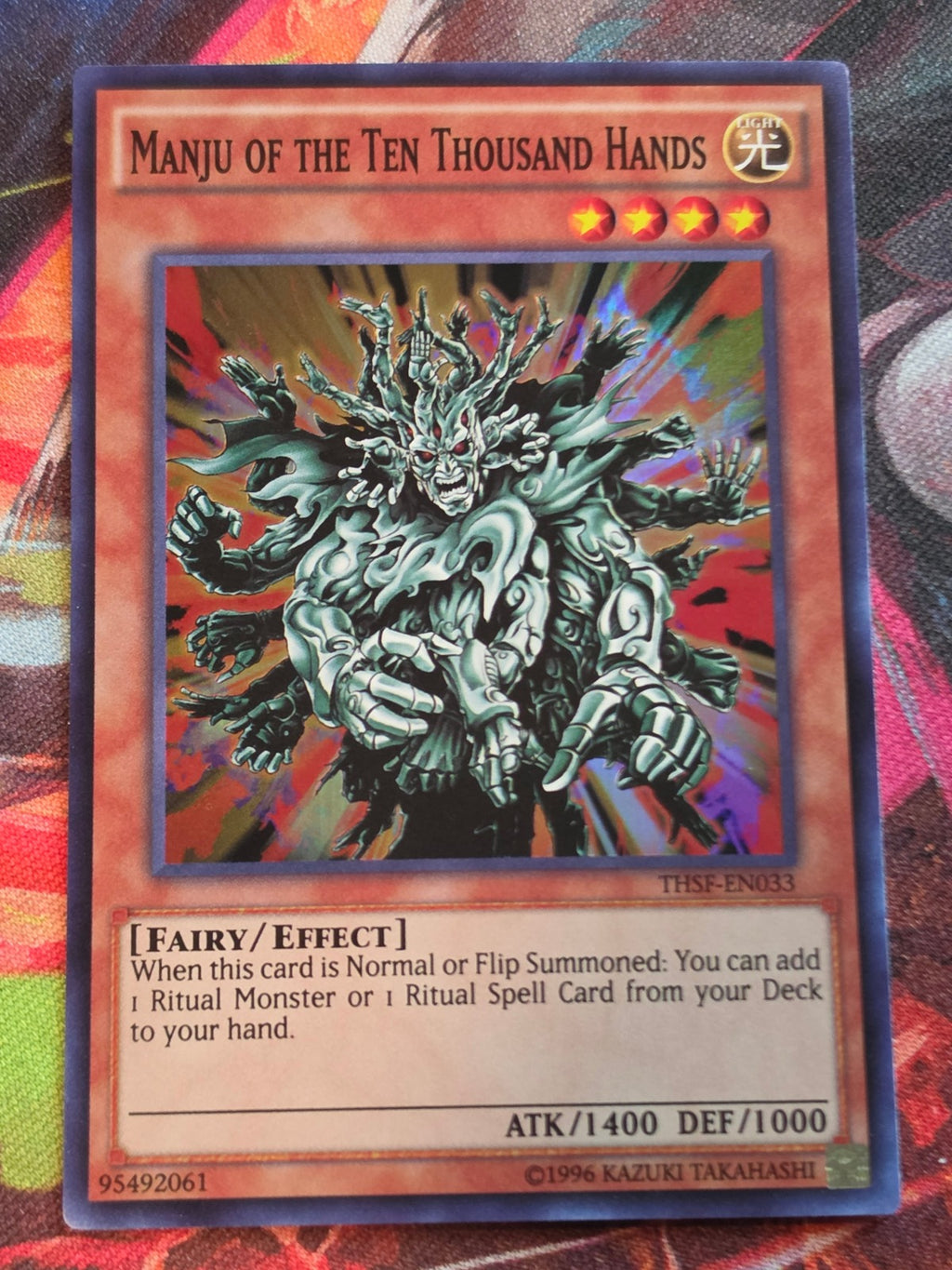 Manju of the Ten Thousand Hands Super Rare The Secret Forces THSF-EN033 Unlimited LP Yu-Gi-Oh!