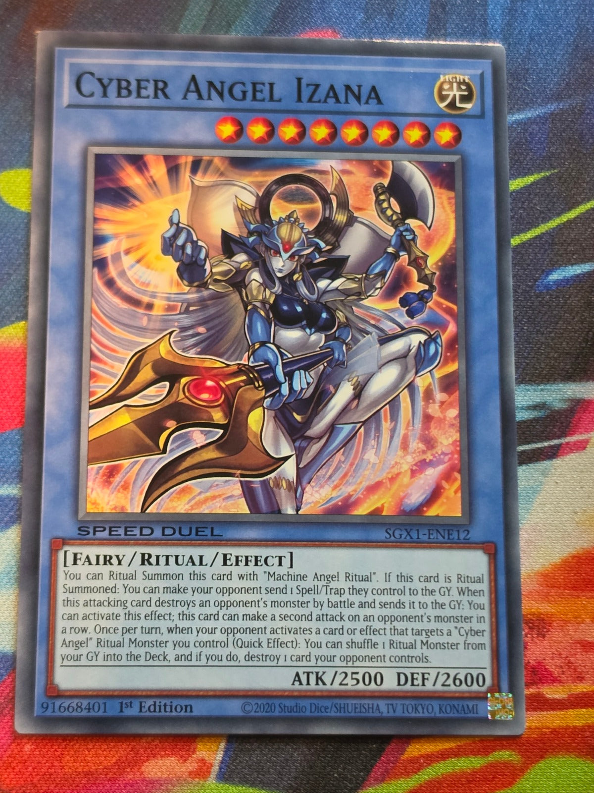 Cyber Angel Izana Common Speed Duel GX: Duel Academy Box SGX1-ENE12 1st Edition 1st Edition LP Yu-Gi-Oh!